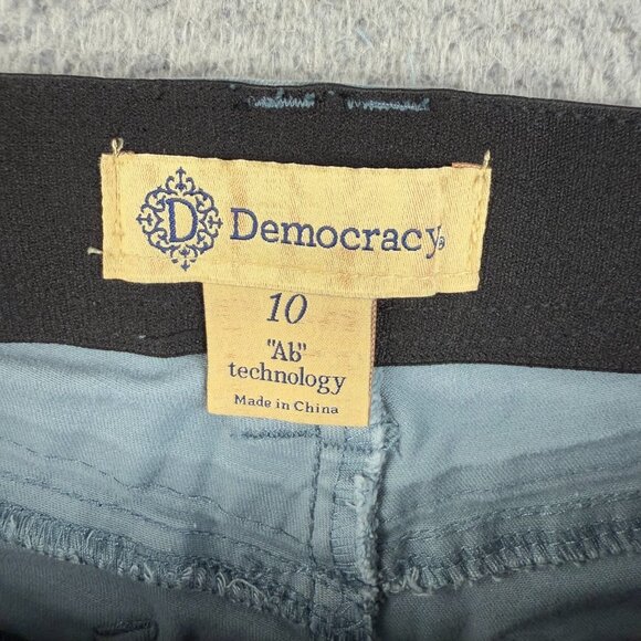 Democracy Jeans Womens Size 10 Skinny Leg Floral Ab Technology Stretch Denim - Picture 4 of 7